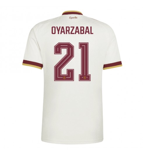 Španělsko Mikel Oyarzabal #21 Venkovní Dres MS 2026 Krátký Rukáv Španělsko Mikel Oyarzabal #21 Venkovní Dres MS 2026 Krátký Rukáv